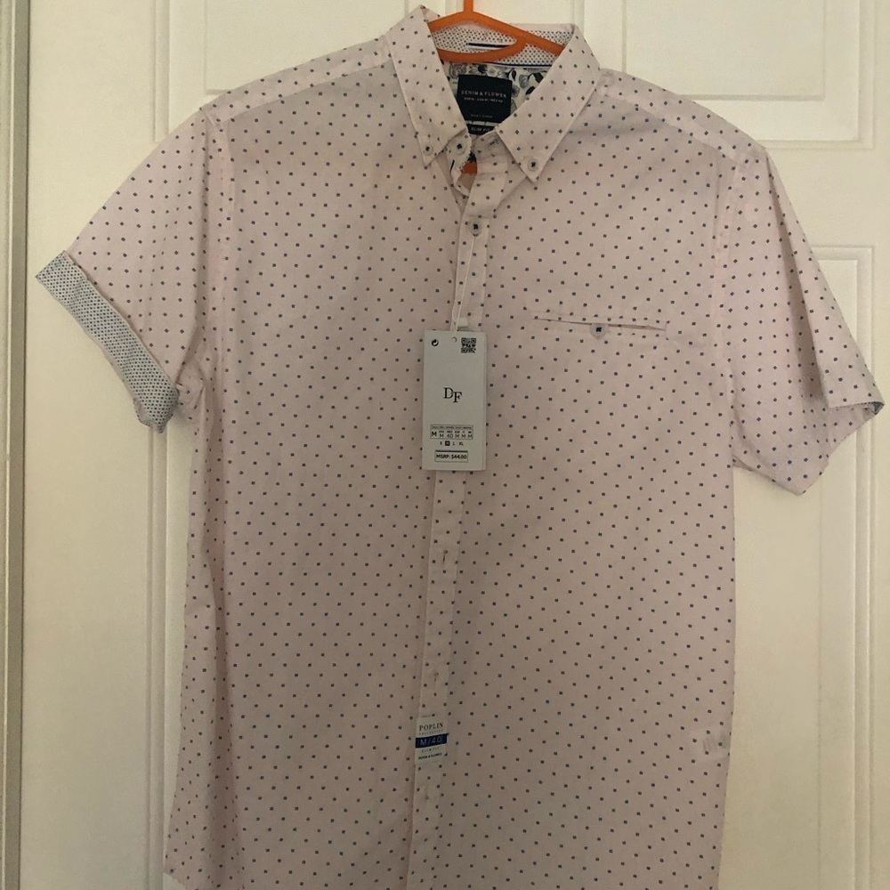 NWT MENS PAPER & DENIM PINK SHIRT